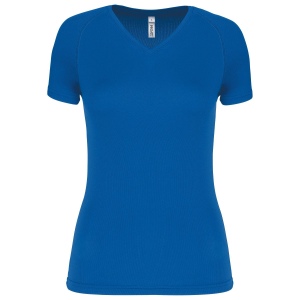 T-shirt de sport manches courtes col v femme 12