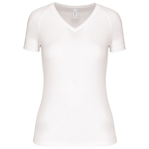 T-shirt de sport manches courtes col v femme 11