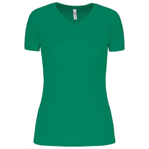 T-shirt de sport manches courtes col v femme 14