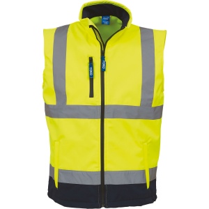 Bodywarmer softshell haute visibilité 5