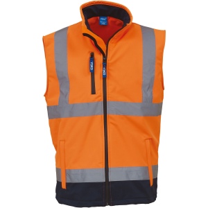 Bodywarmer softshell haute visibilité 3