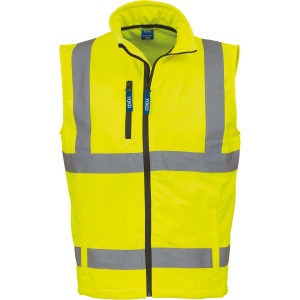 Bodywarmer softshell haute visibilité 4