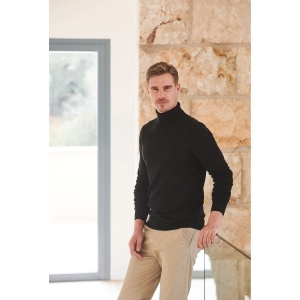 Pull col roulé