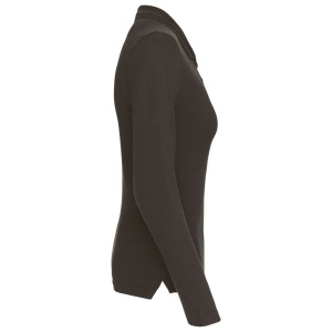 Polo piqué manches longues femme 34