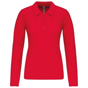 Polo piqué manches longues femme 10