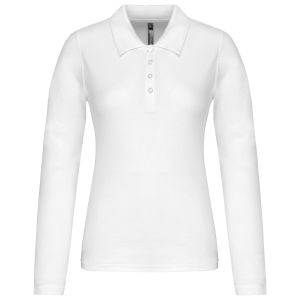 Polo piqué manches longues femme 2