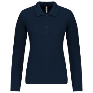 Polo piqué manches longues femme 7