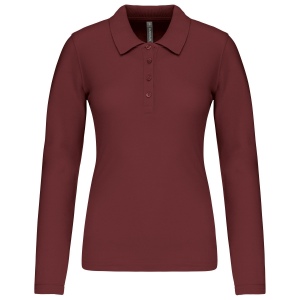 Polo piqué manches longues femme 16