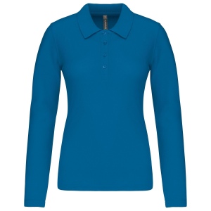Polo piqué manches longues femme 15