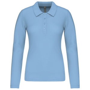 Polo piqué manches longues femme 14