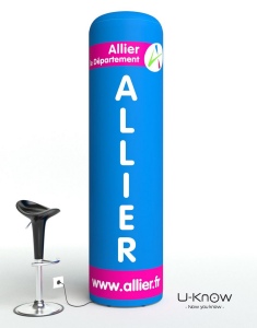 Colonne Avec Gonfleur Integré 220cm 2