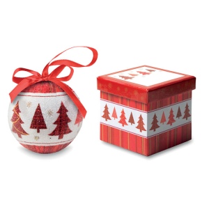 Boule de Noël et boîte. - SNOWY