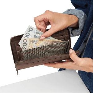 Porte-monnaie en cuir véritable LADY 8