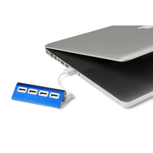 Hub en aluminium de 4 ports USB Leo 3
