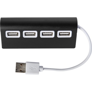 Hub en aluminium de 4 ports USB Leo 2