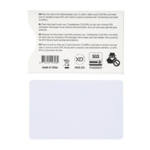 Bouclier anti RFID avec puce de brouillage 6