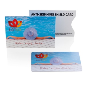 Bouclier anti RFID avec puce de brouillage 9