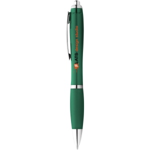 Stylo bille avec corps et grip colorés Nash (encre bleue) 23