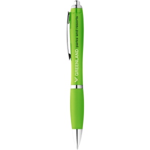 Stylo bille avec corps et grip colorés Nash (encre bleue) 24