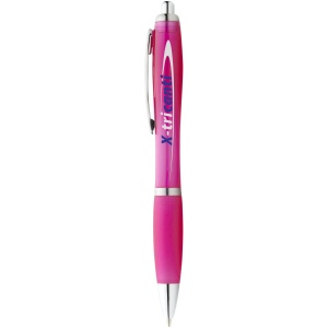 Stylo bille avec corps et grip colorés Nash (encre bleue) 26