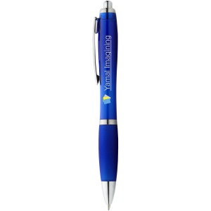Stylo bille avec corps et grip colorés Nash (encre bleue) 29