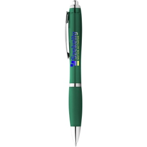 Stylo bille avec corps et grip colorés Nash (encre bleue) 33