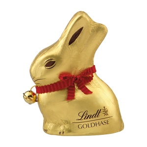 Lapin de Pâques «Lindt &amp; Sprüngli» - produit seul