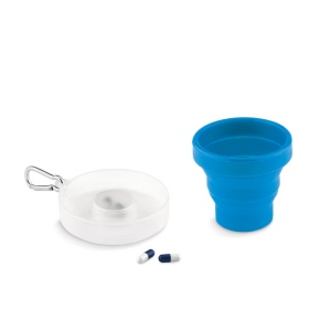 Tasse pliable avec pilulier - CUP PILL 2