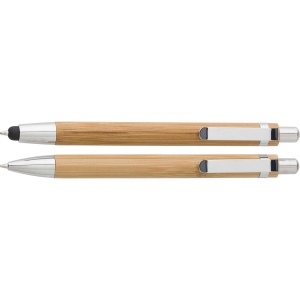 Parure de stylo bille et porte-mine en bambou Darlene 2