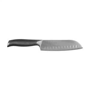 Le couteau asiatique santoku alvéolé de la série Sabatier Riyouri a une lame de 17 cm 3
