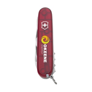 Couteau Suisse original de la marque Victorinox ligne Officiers avec poignée ABS, plaques intermédiaires en aluminium dur anodisé et des outils en acier recyclé à 100% 7