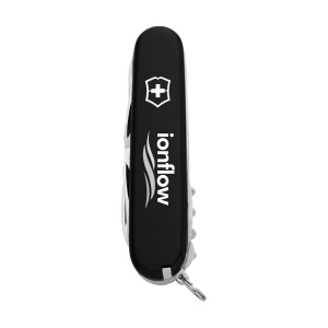 Couteau Suisse original de la marque Victorinox ligne Officiers avec poignée ABS, plaques intermédiaires en aluminium dur anodisé et des outils en acier recyclé à 100% 10