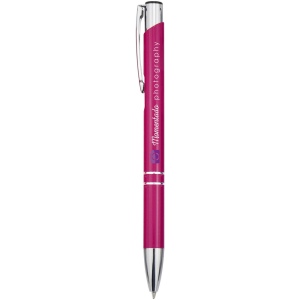 Stylo bille rétractable en aluminium Moneta (encre bleue) 25