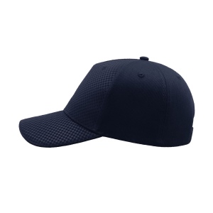 Casquette 5 pans effet nid d'abeille 17