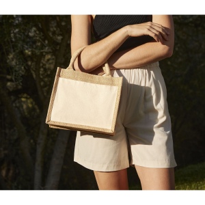 Petit sac en toile de jute