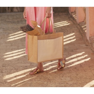Grand sac en toile de jute