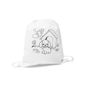 DRAWS. Sac à cordon pour enfant pour le coloriage (80 g/m²) 2