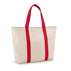 VILLE. Sac en toile 100% coton avec poche frontale et intérieure (280 g/m²) 3