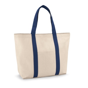 VILLE. Sac en toile 100% coton avec poche frontale et intérieure (280 g/m²) 2