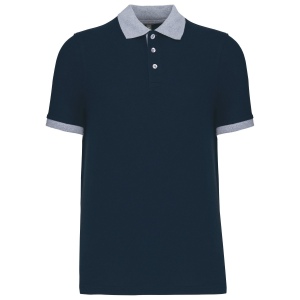 Polo piqué bicolore homme 4
