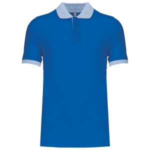 Polo piqué bicolore homme 3
