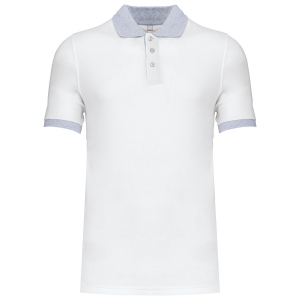 Polo piqué bicolore homme 6