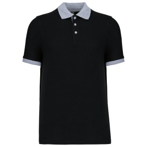 Polo piqué bicolore homme 2
