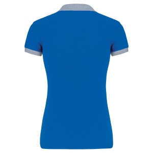 Polo piqué bicolore femme 8