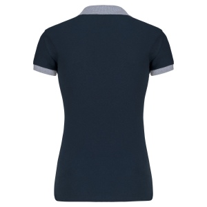 Polo piqué bicolore femme 9