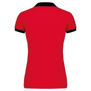 Polo piqué bicolore femme 10