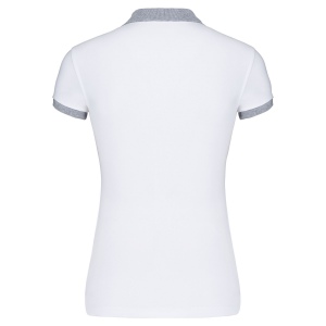 Polo piqué bicolore femme 11