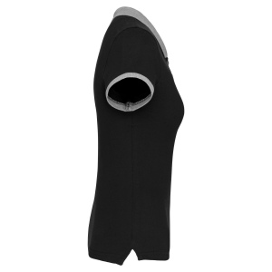 Polo piqué bicolore femme 12