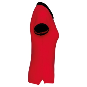 Polo piqué bicolore femme 15