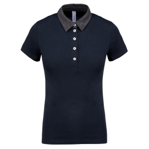 Polo jersey bicolore femme 4